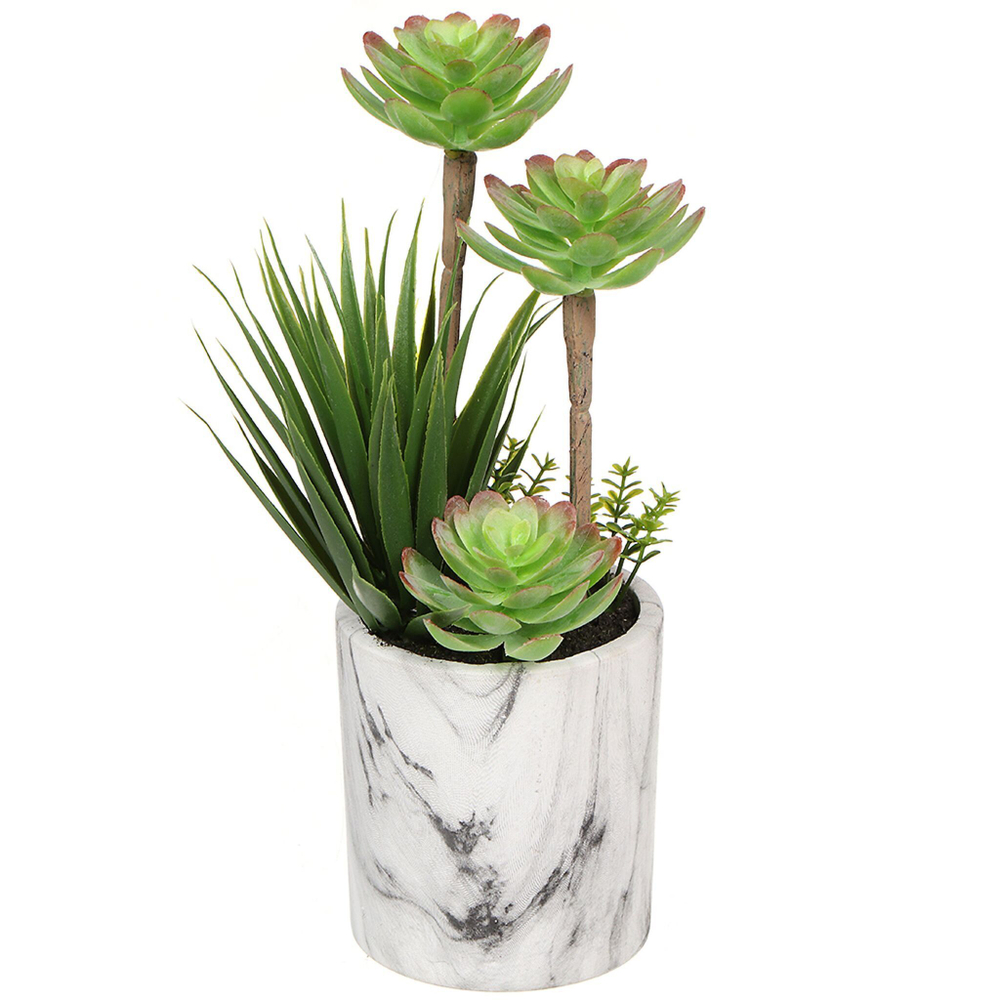 Цветок искусственный декоративный Композиция, в горшке, 27 см, Y4-3135