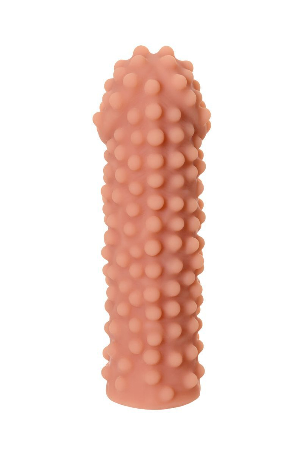 Телесная реалистичная насадка KOKOS Extreme Sleeve 10 с дополнительной стимуляцией - 14,7 см.