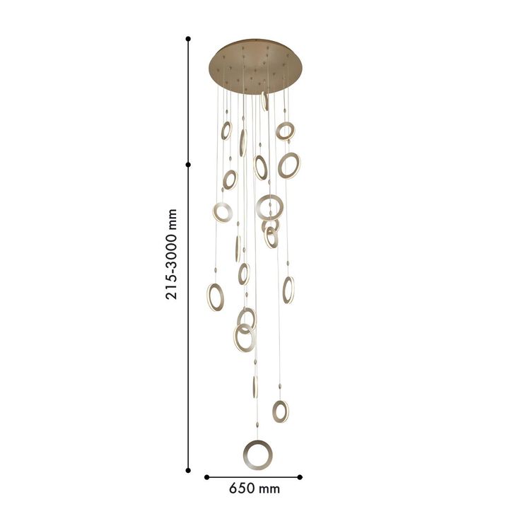 Подвесная светодиодная люстра Favourite Jongleur 4322-20P