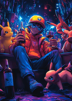 Картина на стену на металле от MetallSubArt "Покемон"