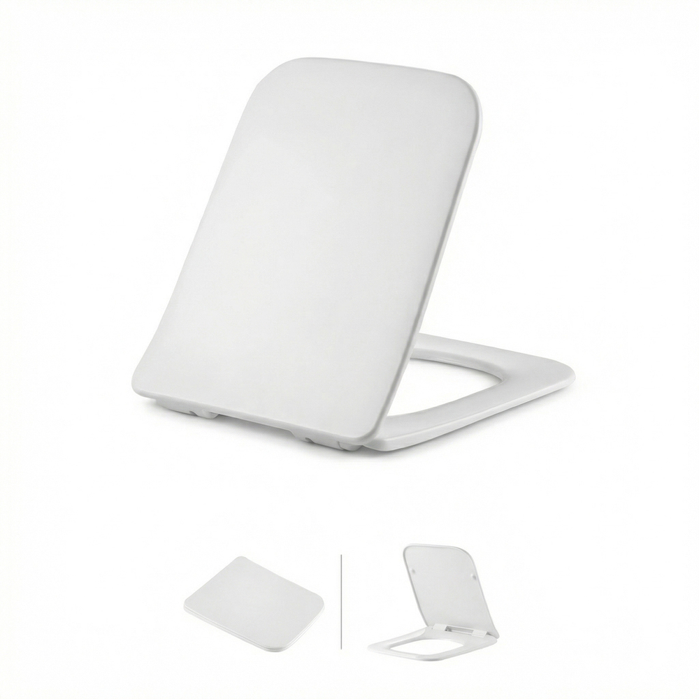 Сиденье для унитаза  WAVE ТИТАН/TITAN дюропласт, микролифт, БЕЛЫЙ