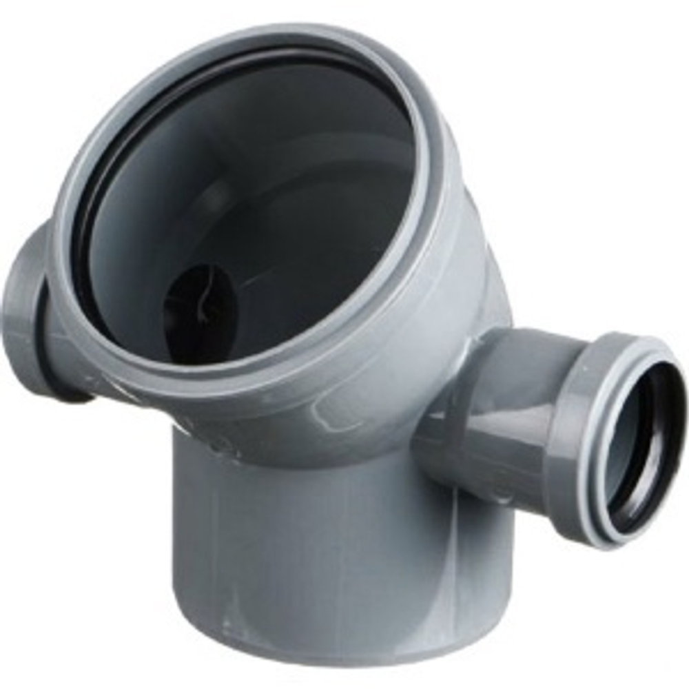 Уголок 110 х 45* с выход. ф50 лев+прав  Политэк