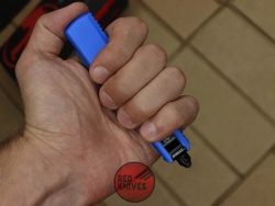 Нож Microtech Ultratech T/E - синяя рукоять, танто черный клинок + запчасти RK-377