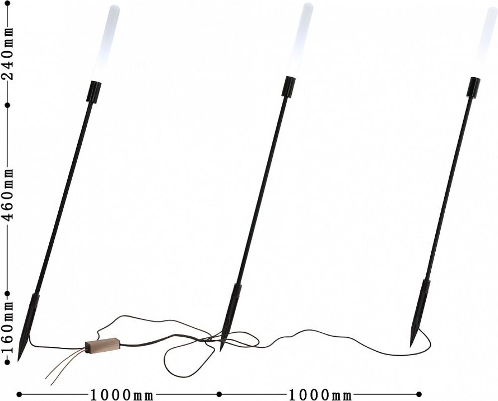 Наземный низкий светильник Favourite Reedy 4048-3T
