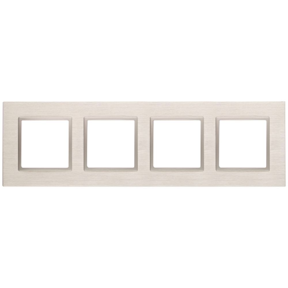 14-5204-04 ЭРА Рамка на 4 поста, металл, Эра Elegance, шампань+шамп