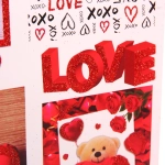 Пакет подарочный «I LOVE YOU!» 26*32*10 см, микс
