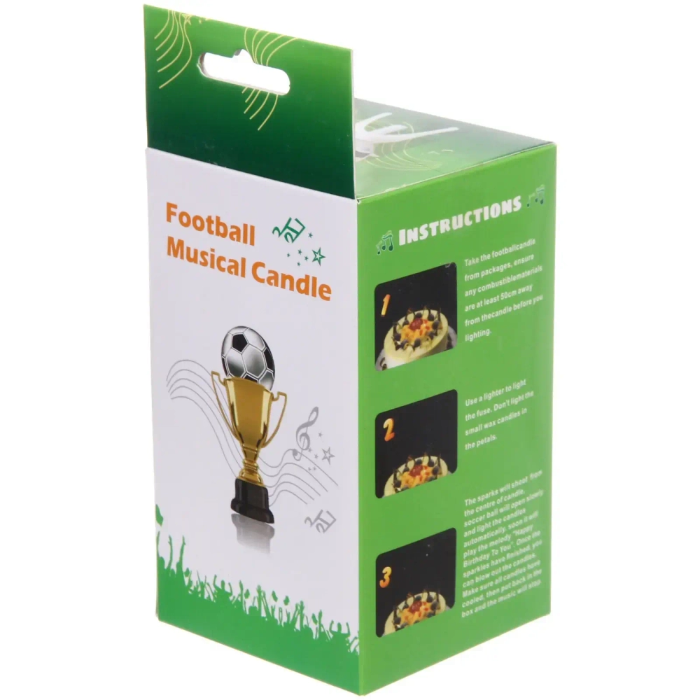 Свеча для торта раскрывающийся цветок «Мяч» (5 свечей), Красный