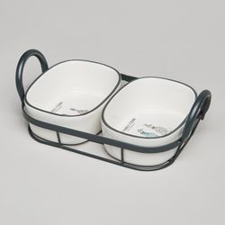 НАБОР ФОРМ НА МЕТАЛ.ПОДСТАВКЕ LEFARD "FAMILY FARM" 2 ШТ. 28,5*16*8,5 CM 500 МЛ