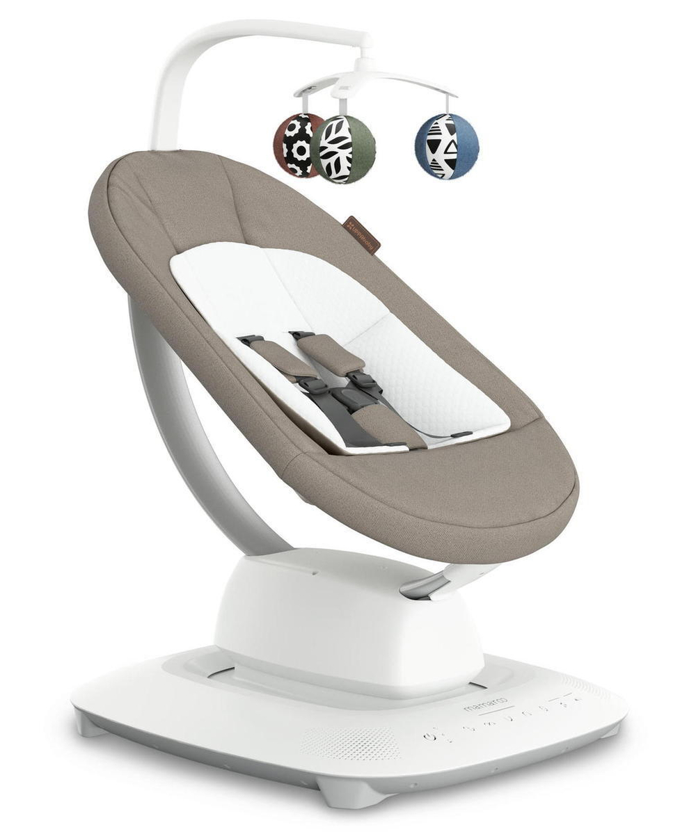 Детское кресло-качалка Uppababy Mamaroo Wells - Dark Taupe Melange