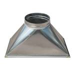 Переход c прямоугольного на круглое сечение (оц. сталь) 600х300-d315