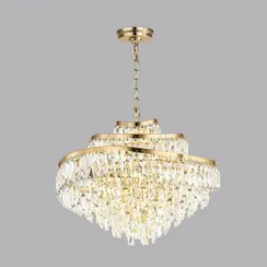 5073/12 HALL (В 2-Х КОРОБКАХ) ODL24 623 золото/прозрачный/металл/хрусталь Люстра E14 12*40W WAYTA