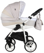 Детская коляска Indigo Indigo New 3 в 1 с автокреслом Avionaut Cosmo Beige In01 бежевый