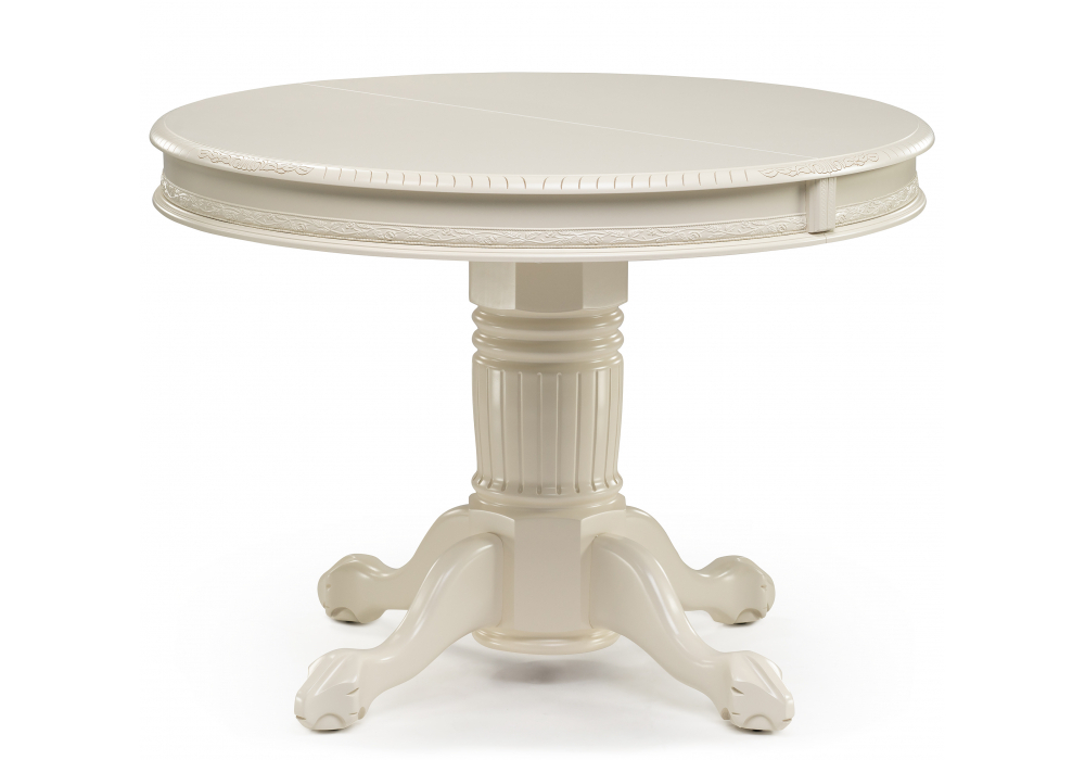 Стол деревянный Woodville Альфред круглый крем