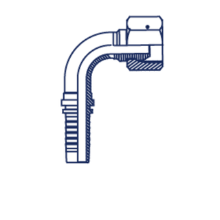 Фитинг DN 12 DK (Г) 27x1.5 (накидная гайка)