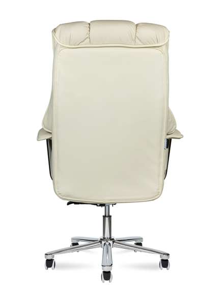 Кресло офисное Норден / Президент / слоновая кость / экокожа
