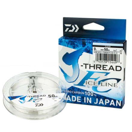 Леска J-THREAD FLUORO CARBON ICE LINE 0.13mm-50m