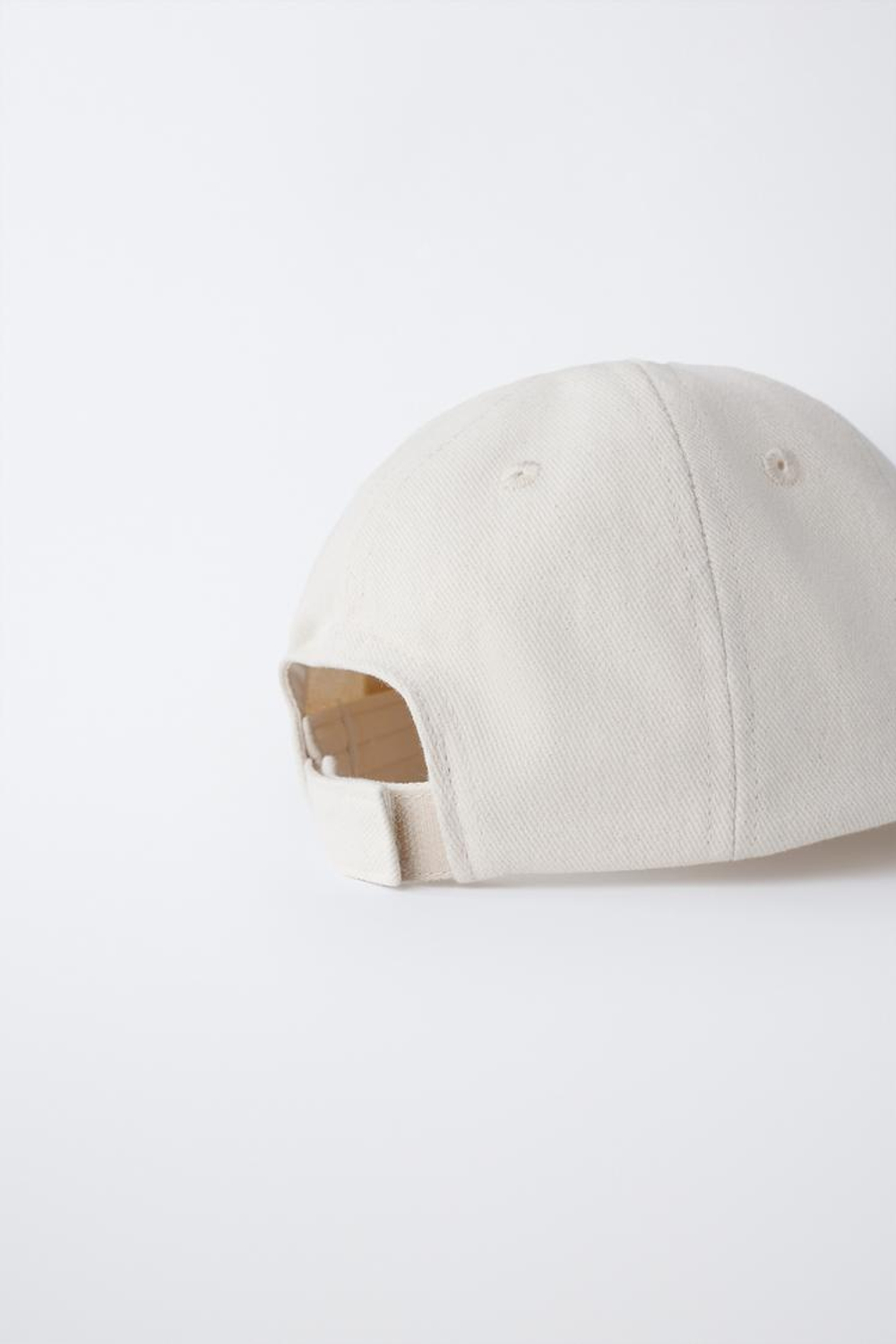 ZARA КЕПКА С ВЫШИТОЙ НАДПИСЬЮ, ЭКРЮ