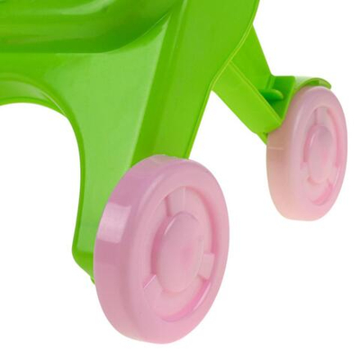 Коляска пластмассовая, салатовая RRB-113 (32*28*48 см)