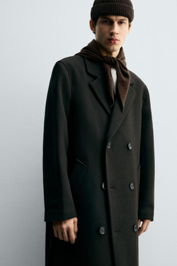 ZARA КОРОТКАЯ ШАПКА БИНИ, ШОКОЛАДНЫЙ