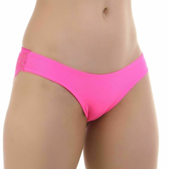 Женские трусы слипы с кружевной вставкой малиновые ROMEO ROSSI RR2503-24