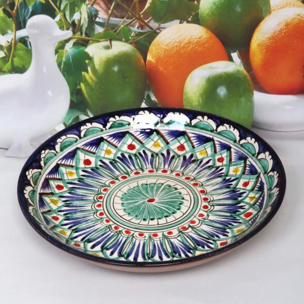 Фруктовница 25см микс Риштанская Керамика