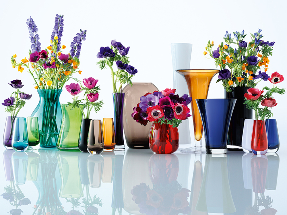 Ваза в форме бутона Flower Colour 14 см мока LSA International