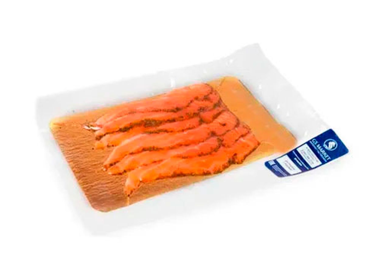 Лосось фирменной посолки с укропом, нарезка, 200г