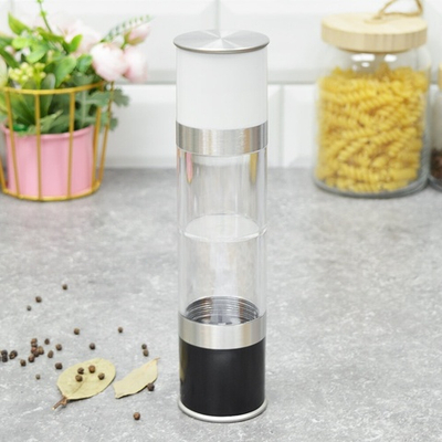 Мельница для специй 22см 2в1 2 независимых механизма алюм/пластик