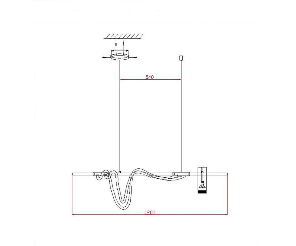 Kink Light 08039K-120A,19 Подвес димм. Кайли черный