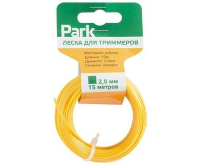 Леска для триммеров Park 2,4мм, 15м, квадрат (СДВ) (990599)