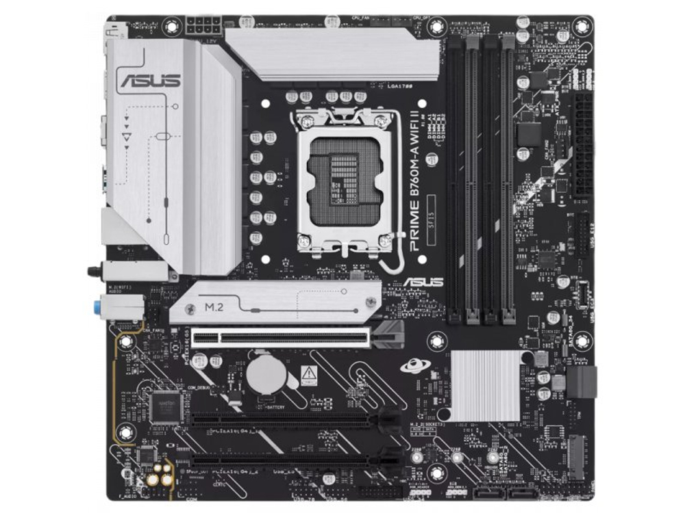 Материнская плата Asus Prime B760m-a Wifi Ii, Socket LGA 1700, Intel B760, mATX, RTL [90MB1NF0-M0EAY0]