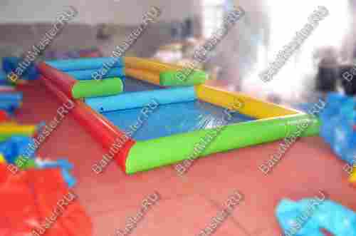 Прямоугольный надувной бассейн "Двойной" 8*4*0,65 м