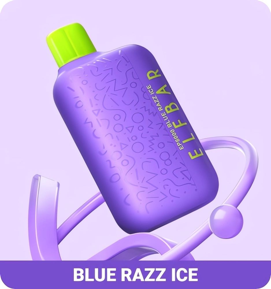 ELF BAR EP8000 - Blue Razz Ice (5% nic)