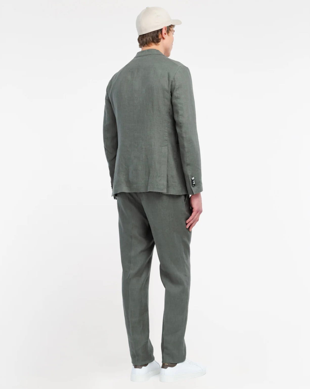 Мужской классический костюм (зеленый) Б79