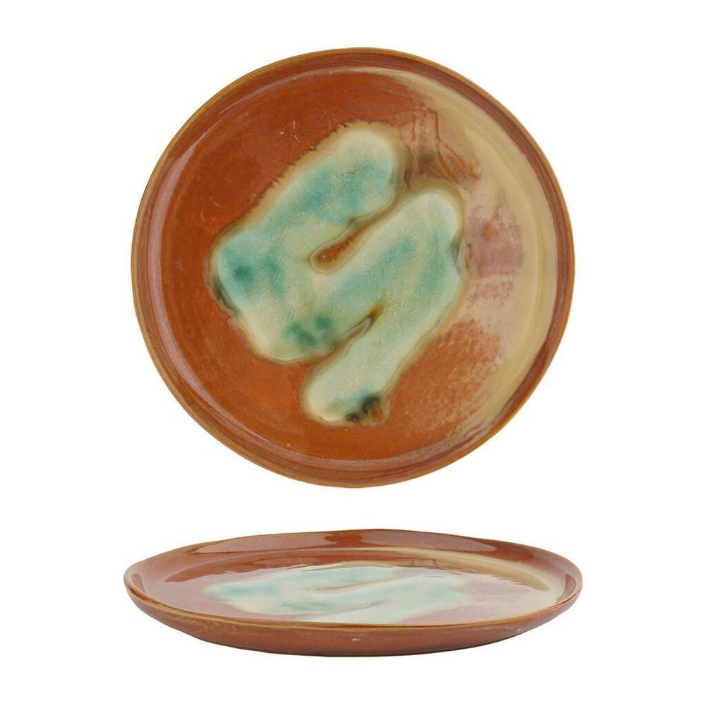 Тарелка d 18,5 см h1,5 см Light Brown Spots Sea Wave Frutti di Mare P.L. [1]