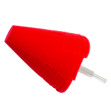 А302 Polishing Cone RED 100 мм - Конусный ультрамягкий полировальник (красный)