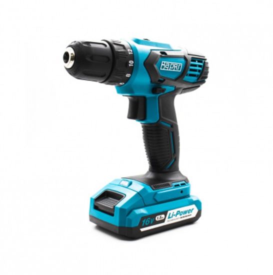 Дрель аккум. ВАРЯГ ДА-16/2 16В пат10 мм, 2 ск, 30 Hm, Li-1,5 А/ч, кейс, 2 ак