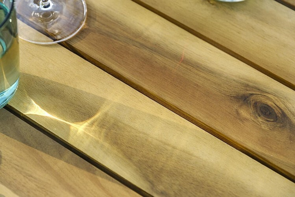 Стол садовый обеденный из акации MODENA круглый 116 см