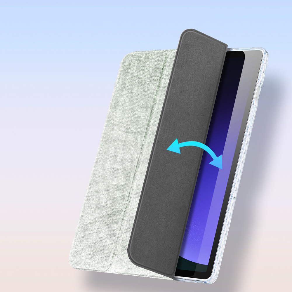 Чехол книжка зеленого цвета для Samsung Tab S10 Lite, Tab S10 FE, Tab S9, Tab S9 FE, серия Unid Series Case от Dux Ducis