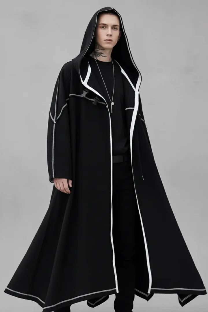 Свободный плащ с капюшоном «MANTI»