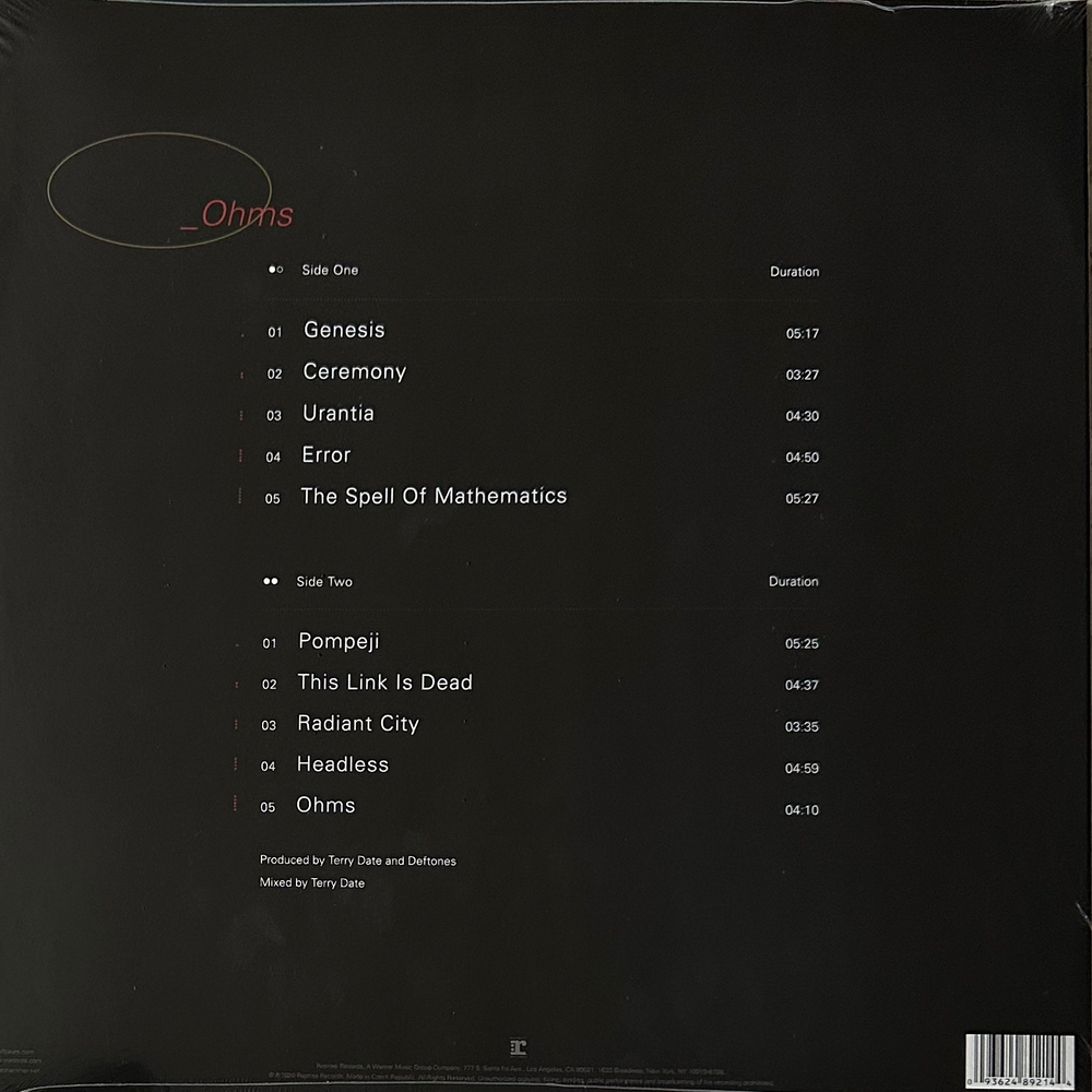 Deftones - Ohms (Европа 2020г.)
