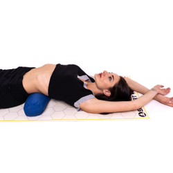 Валик из гречихи с хлопковым чехлом 50х10см