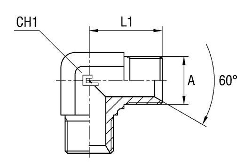 Соединение P90 BSP 1/4&quot; BSP 1/4&quot;