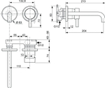 Настенный смеситель для умывальника Ideal Standard CERALINE A6938XG