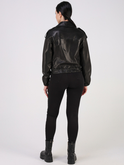 Кожаная куртка демисезонная косуха