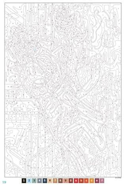 Раскраска по номерам Coloriages mysteres Disney - Mickey and friends - Микки и друзья, 128стр.