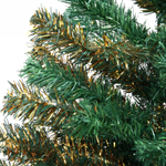 Ёлка «Золотая дымка» 210 см, ПВХ зеленый с золотом (680 веток)