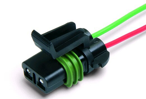 Разъем 15300027 к электродвигателю отопителя LADA(ВАЗ) 2110-12, Peugeot, с проводами (CARGEN)