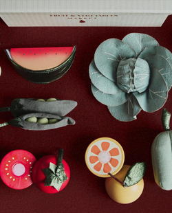 ZARA HOME ДЕТСКИЙ НАБОР ФРУКТОВ И ОВОЩЕЙ, РАЗНОЦВЕТНЫЙ