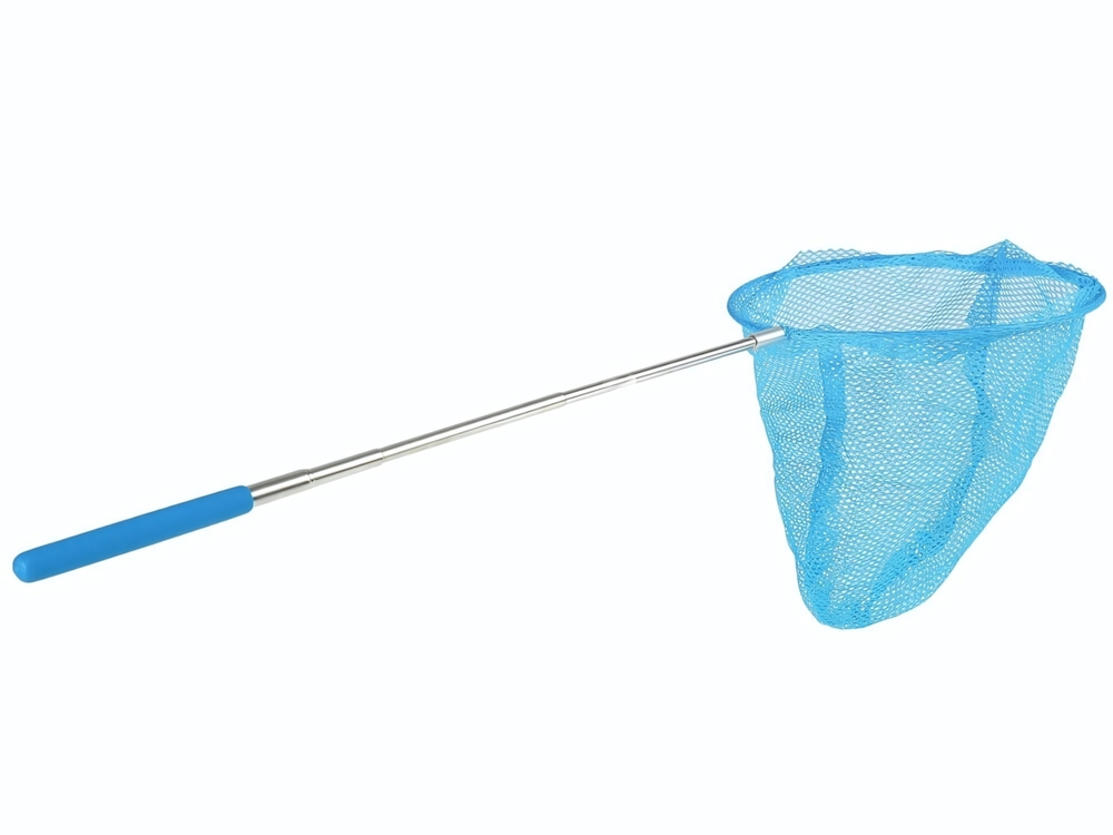 Сачок для бабочек телескопический, сталь, пластмасса, сетка 19см, ручка 50см